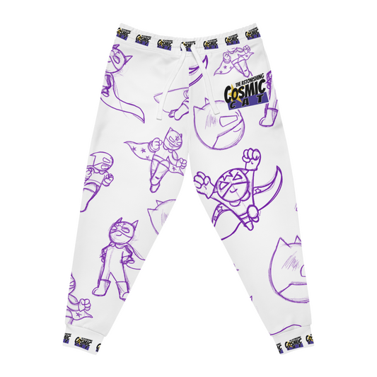 Cosmic Cat Sketch Joggers