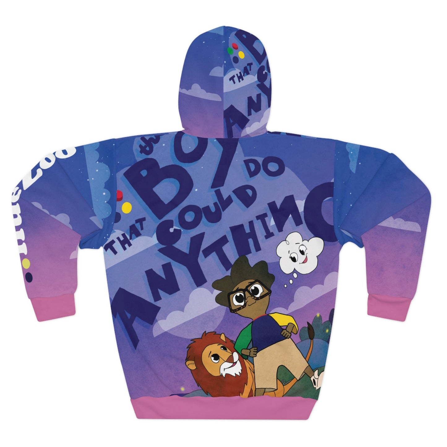 The Boy That Could Do Anything Book Cover Hoodie (Pink)