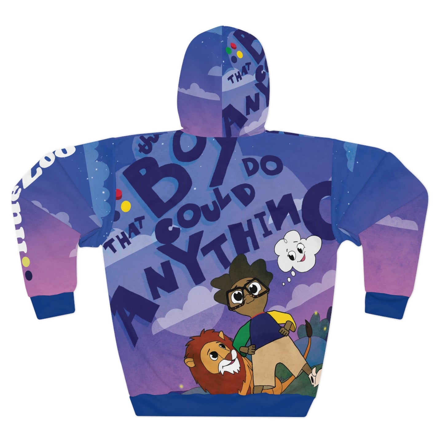 The Boy That Could Do Anything Book Cover Hoodie (Blue)