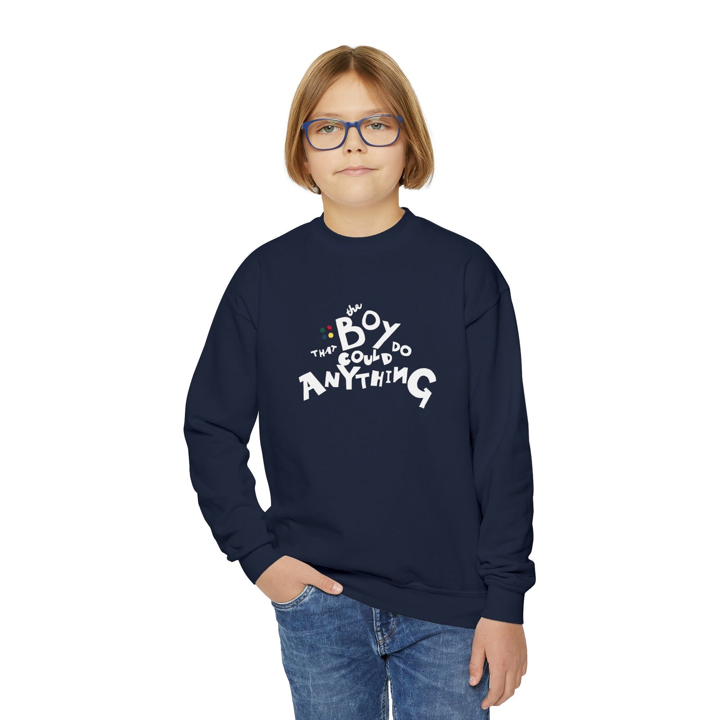 The Boy That Could Do Anything™ Youth Crewneck Sweatshirt