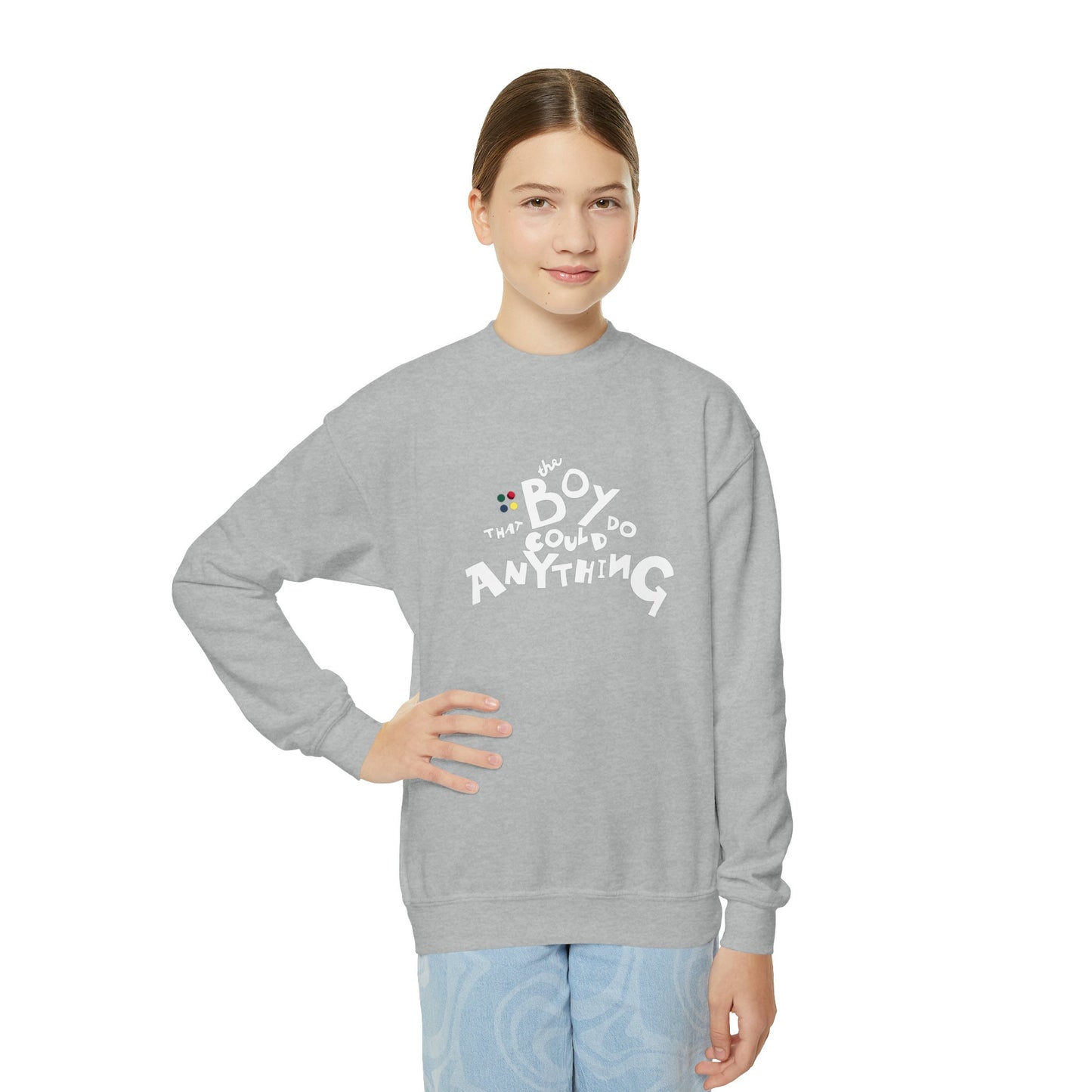 The Boy That Could Do Anything™ Youth Crewneck Sweatshirt