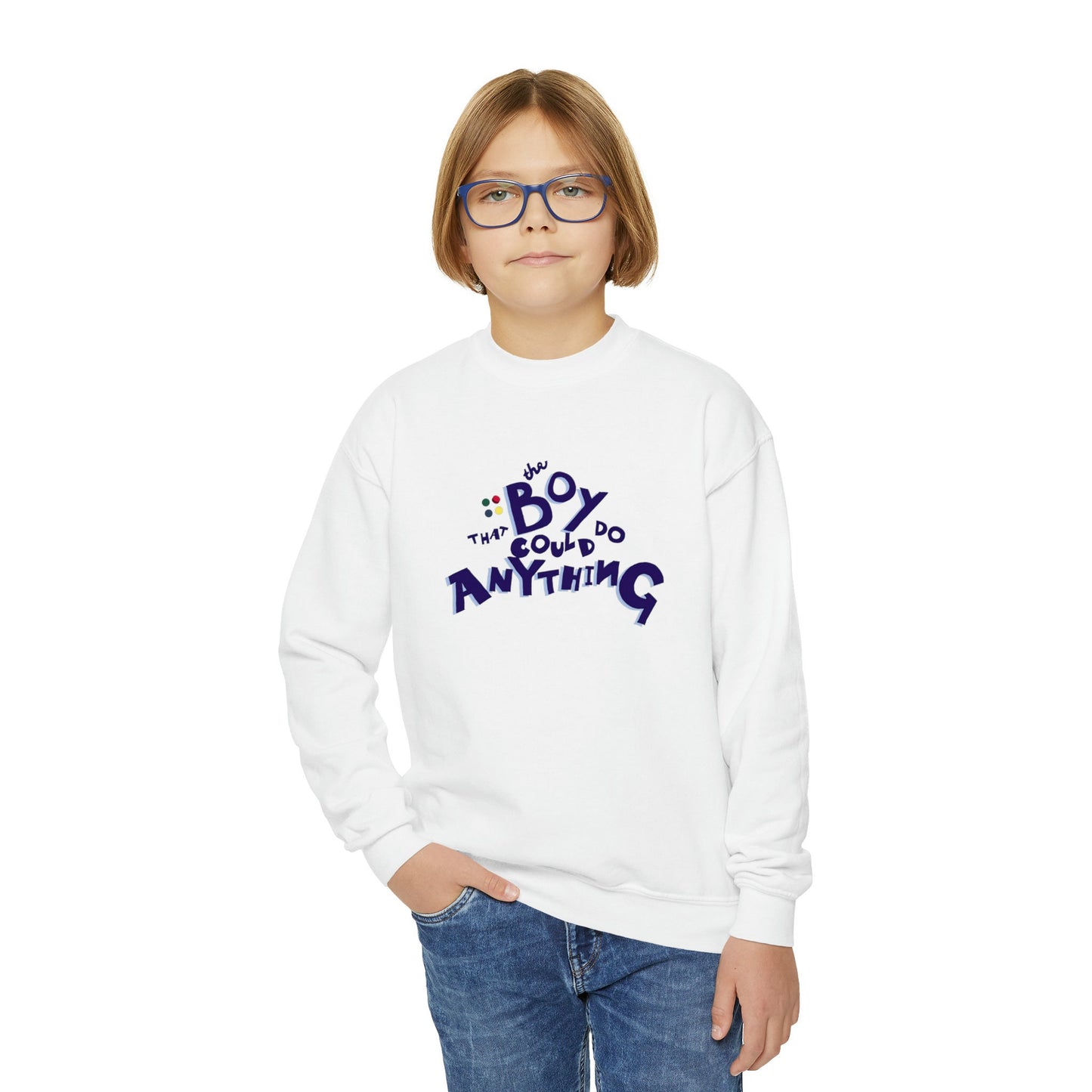 The Boy That Could Do Anything™ Youth Crewneck Sweatshirt