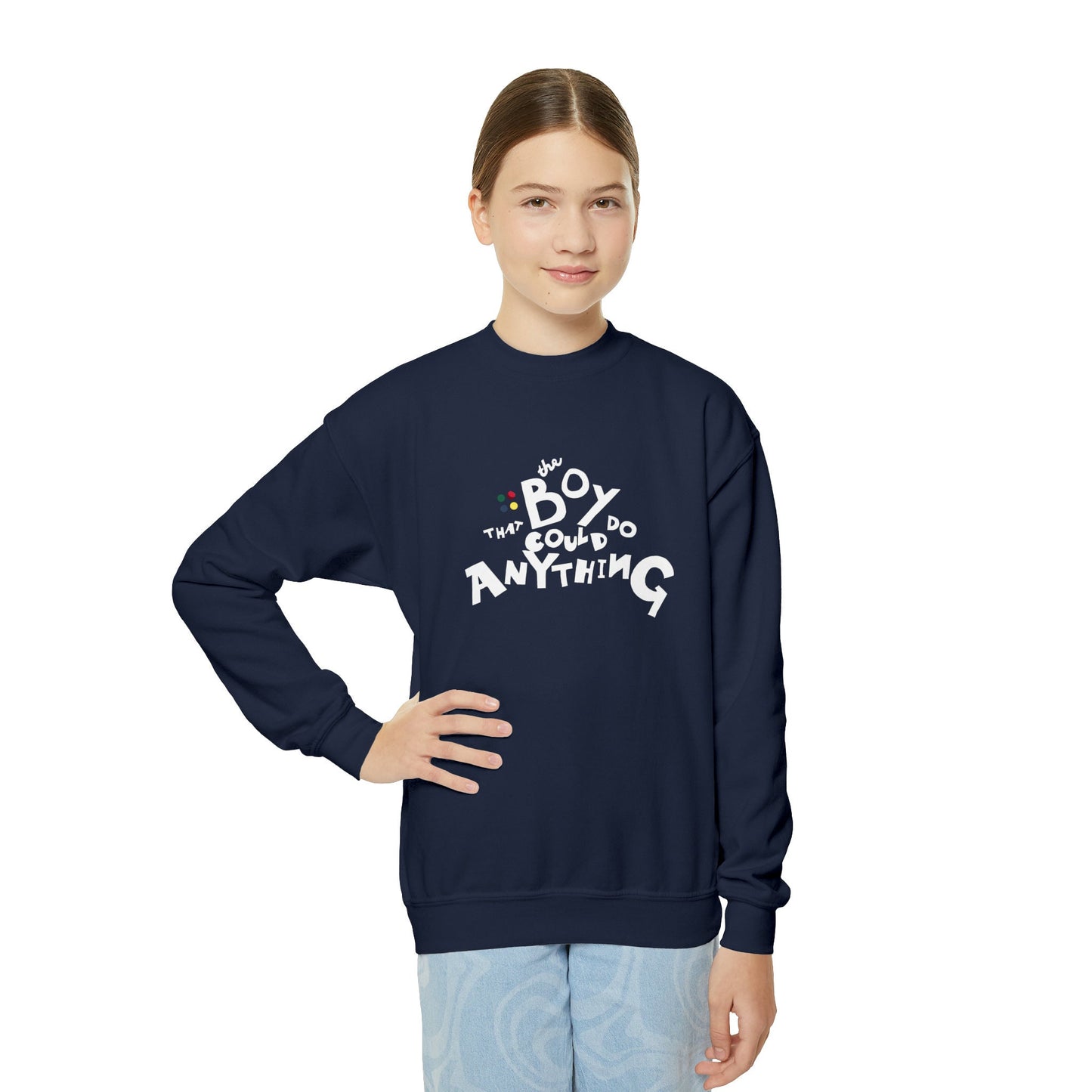 The Boy That Could Do Anything™ Youth Crewneck Sweatshirt