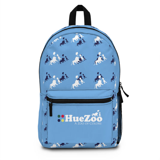 HueZoo™ Baby Blue Logo Backpack